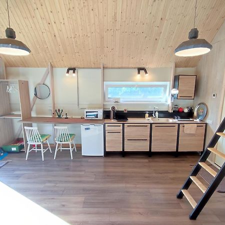 Modern Sauna Cabin In Horse Ranch Liyeplauke Bagian luar foto