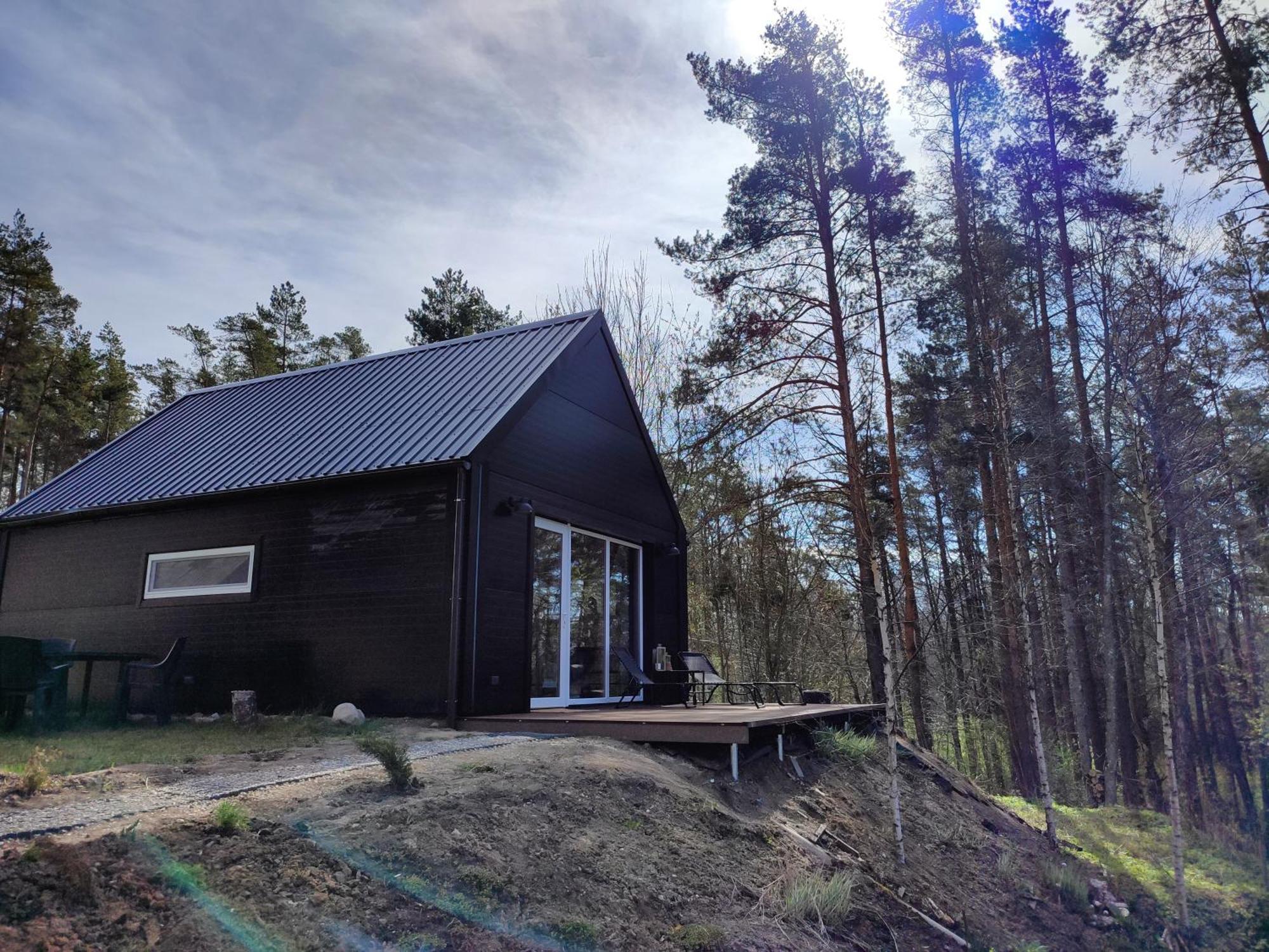 Modern Sauna Cabin In Horse Ranch Liyeplauke Bagian luar foto