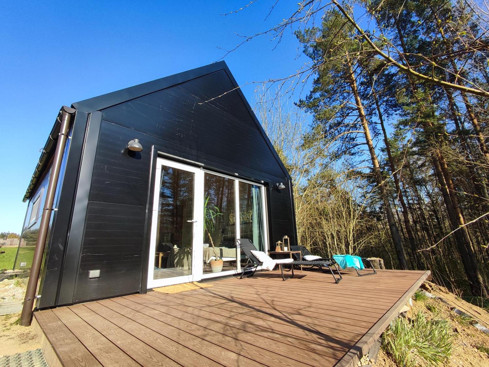Modern Sauna Cabin In Horse Ranch Liyeplauke Bagian luar foto